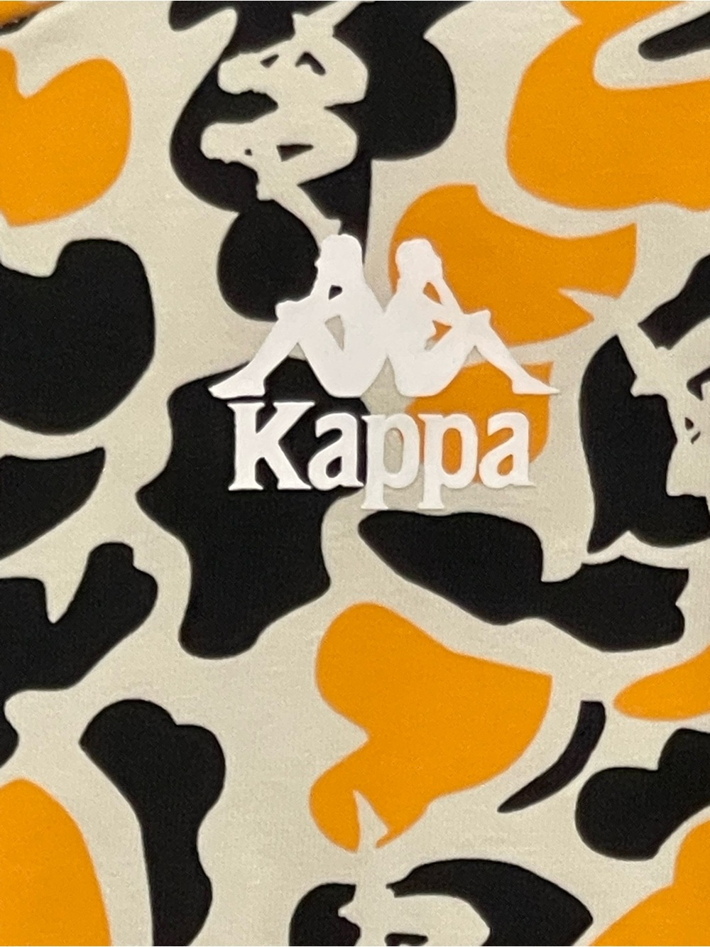 Kappa Orange Black White Camo Pullover Hoodie - Picture 9 of 11